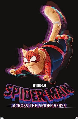 Trends International Marvel Spider-Man: Across The Spider-Verse - Spider-Cat One Sheet Wall Poster, 22.37" x 34.00", Premium Unframed Version