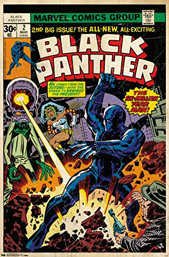 Trends International Marvel Comics-Black Panther-Cover #2 Wall Poster, 22.375" x 34", Premium Unframed Version