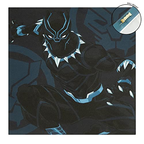 Idea Nuova Marvel Avengers Canvas 4 Pack Wall Art Set,Childrens Wall Hanging Décor,Each Piece 11"x11"