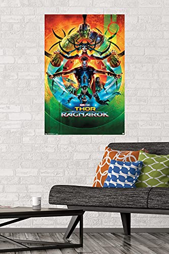 Trends International Marvel Cinematic Universe - Thor: Ragnarok - One Sheet Wall Poster, 22.375" x 34", Premium Unframed Version