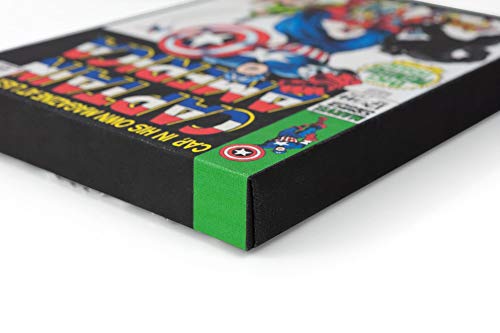 Marvel Comics Captain America #100 Comic Book Canvas Art | Collectible Captain America Poster | Measures 9 x 5 Inches