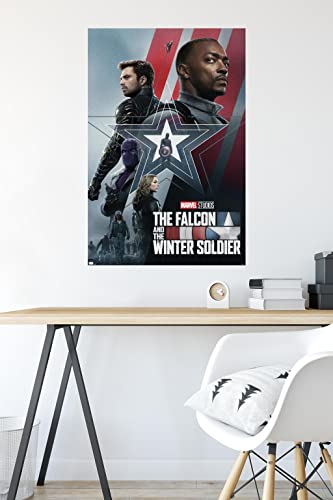 Trends International Marvel Falcon and Winter Soldier-Group One Sheet Wall Poster, 22.375" x 34", Premium Unframed Version