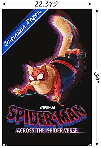 Trends International Marvel Spider-Man: Across The Spider-Verse - Spider-Cat One Sheet Wall Poster, 22.37" x 34.00", Premium Unframed Version
