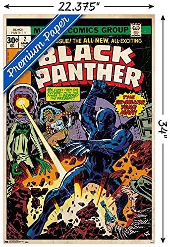 Trends International Marvel Comics-Black Panther-Cover #2 Wall Poster, 22.375" x 34", Premium Unframed Version