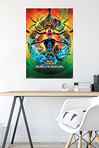 Trends International Marvel Cinematic Universe - Thor: Ragnarok - One Sheet Wall Poster, 22.375" x 34", Premium Unframed Version