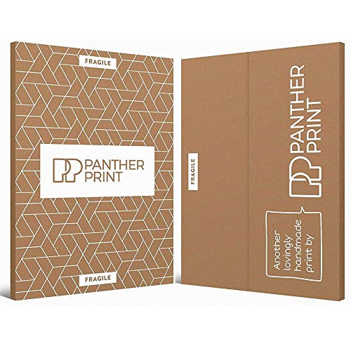 Panther Print, Canvas Wall Art, Yoda and the Hulk Comic Book Movie, Avengers Superhero Picture Prints, Print for Special Occasions (76x51cm)