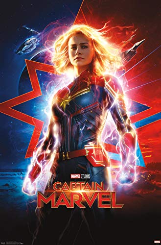 Trends International Marvel Cinematic Universe - Captain Marvel - One Sheet Wall Poster, 14.725" x 22.375", Premium Unframed Version