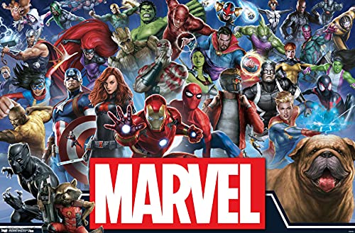 Trends International Marvel Comics - Marvel Universe - Heroes Wall Poster, 22.375" x 34", Premium Unframed Version