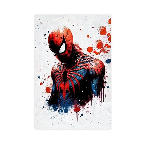 Spider Poster Man Hero Movie Poster (3) Canvas Poster Unframe:12x18inch(30x45cm)
