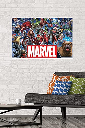Trends International Marvel Comics - Marvel Universe - Heroes Wall Poster, 22.375" x 34", Premium Unframed Version