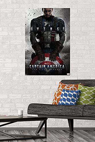 Trends International Marvel - Captain America - The First Avenger - One Sheet Wall Poster, 22.375" x 34", Premium Unframed Version