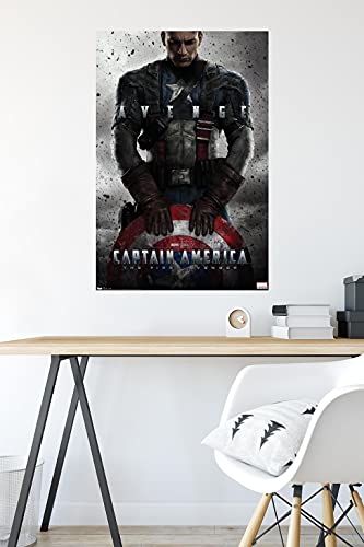 Trends International Marvel - Captain America - The First Avenger - One Sheet Wall Poster, 22.375" x 34", Premium Unframed Version
