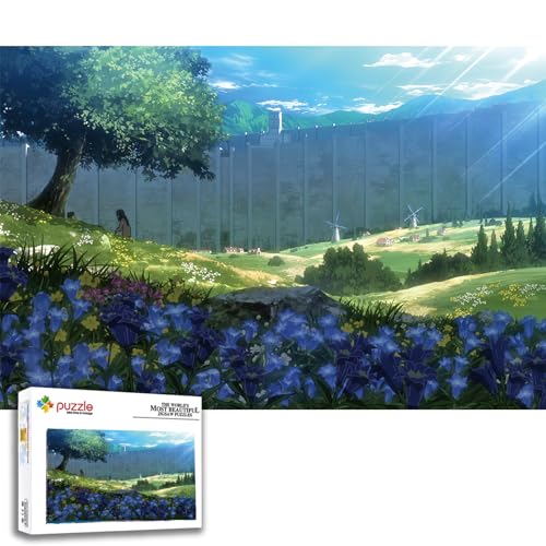 WSRXDMSN Anime Jigsaw Puzzles Adults 1000 Pieces Wooden Collage Puzzle 29.5x20 in (1)