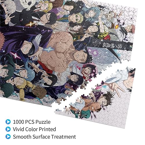 WSRXDMSN Anime Jigsaw Puzzles for Adults 1000 Pieces Wooden Collage Puzzle Art Teens 29.5x20 in …