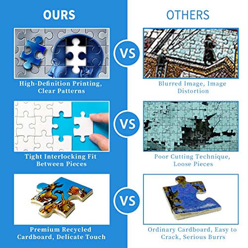 1000 Piece Jigsaw Puzzles Cherry Blossoms Puzzles Spring Mount Fuji Jigsaw Puzzle for Adult