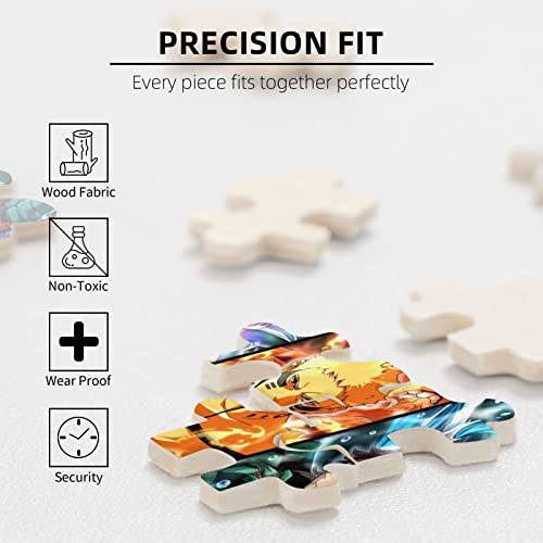 WSRXDMSN Anime Jigsaw Puzzles for Adults 1000 Pieces Wooden Collage Puzzle Art Teens 29.5x20 in (1)