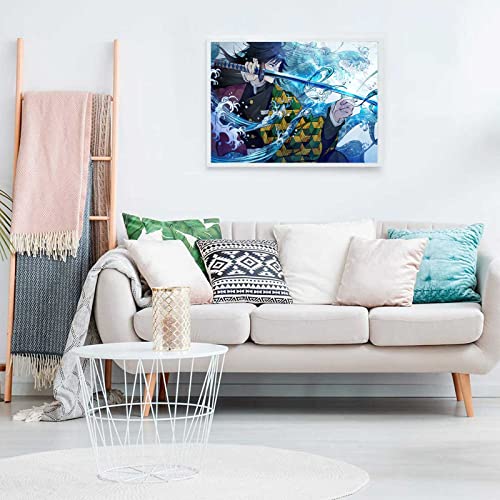 Anime Demon Slayer Puzzle for Child,Jigsaw Puzzles for Adults 500 Pieces Giyuu Sword Custom Wooden Puzzle Family Game Puzzles for Boys Girls and Adult