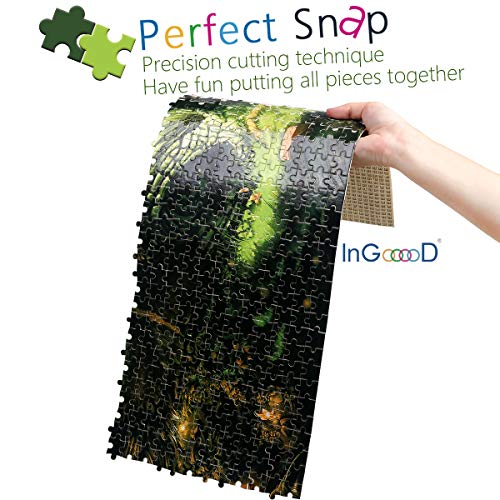 Ingooood- Jigsaw Puzzle 1000 Pieces- Fantasy Series- Anime Dragon_ IG-0443 Entertainment Wooden Puzzles Toys