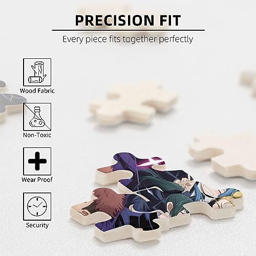 WSRXDMSN Anime Jigsaw Puzzles for Adults 1000 Pieces Wooden Collage Puzzle Art Teens 29.5x20 in …