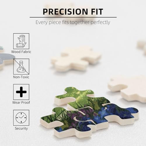 WSRXDMSN Anime Jigsaw Puzzles Adults 1000 Pieces Wooden Collage Puzzle 29.5x20 in (1)