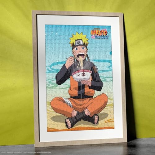 USAOPOLY Naruto Ramen Time 1000 Piece Jigsaw Puzzle | Officially Licensed Naruto Merchandise | Collectible Puzzle Featuring Naruto Uzumaki from The Anime Show and Manga