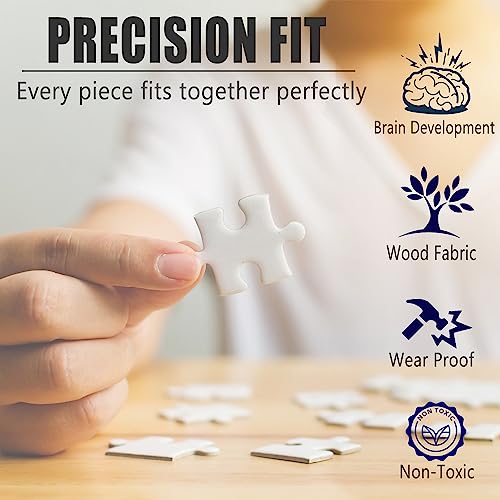 De-mon-Sla-yer Wooden Puzzle, 1000 Pieces Puzzle, Anime Merch, Brain-Teasing Puzzle Suitable for Adults, Children, and The Whole Family, Wooden Jigsaw Gift that Exercises The Brain and Foster Patience