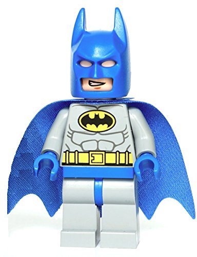 Genuine DC Comics Lego Blue Classic Batman Minifigure - Split from 10672 Juniors Set by LEGO