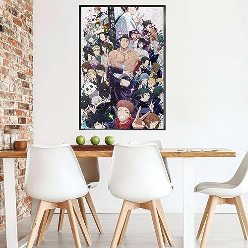 WSRXDMSN Anime Jigsaw Puzzles for Adults 1000 Pieces Wooden Collage Puzzle Art Teens 29.5x20 in …