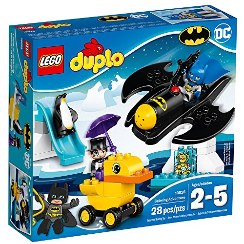 LEGO DUPLO DC Comics Super Heroes Batman Batwing Adventure 10823, Preschool, Pre-Kindergarten, Large Building Block Toys for Toddlers