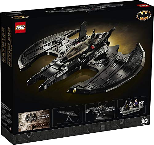 LEGO DC Batman 1989 Batwing 76161 Displayable Model with a Buildable Vehicle and Collectible Figures: Batman, The Joker – Mime Version and Lawrence The Boombox Goon, New 2021 (2,363 Pieces)