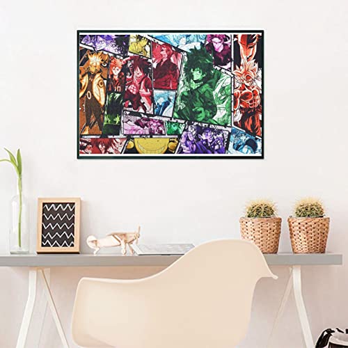 WSRXDMSN Anime Jigsaw Puzzles for Adults 1000 Pieces Wooden Collage Puzzle Art Teens 29.5x20 in (1)