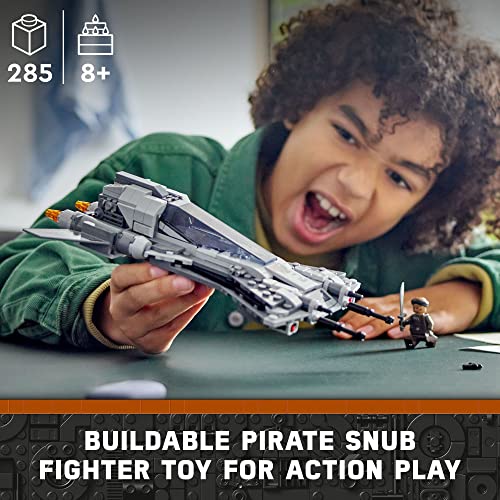 Lego Star Wars Pirate Snub Fighter 75346 Buildable Starfighter Playset Featuring Pirate Pilot and Vane Characters from The Mandalorian Season 3, Birthday Gift Idea for Boys and Girls Ages 8 and up