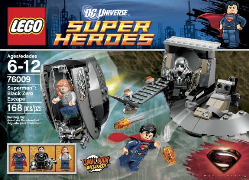 LEGO Superheroes Superman Black Zero Escape 76009 Interlocking Set