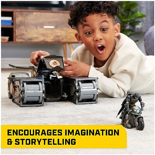 DC Comics Batman, Gotham City Guardian Playset, 4-in-1 Transformation, Batman Figure, Lights & 40+ Sounds, Kids Toy for Boys & Girls Ages 5+