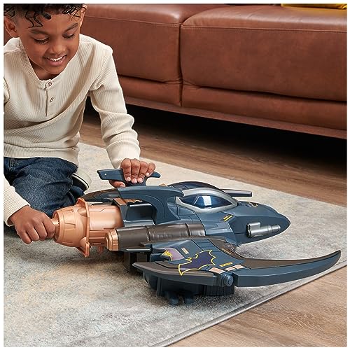 DC Comics Batman, Gotham City Guardian Playset, 4-in-1 Transformation, Batman Figure, Lights & 40+ Sounds, Kids Toy for Boys & Girls Ages 5+