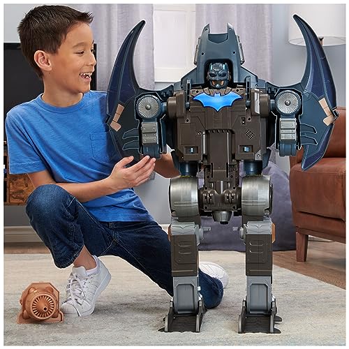 DC Comics Batman, Gotham City Guardian Playset, 4-in-1 Transformation, Batman Figure, Lights & 40+ Sounds, Kids Toy for Boys & Girls Ages 5+