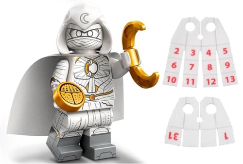 LEGO Marvel Series 2 Minifigure: Moon Knight Minifigure Calendar Man Capes - Superheroes 71039