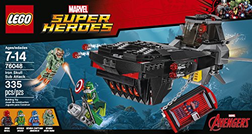 LEGO Super Heroes Iron Skull Sub Attack Building Kit (335 Piece)