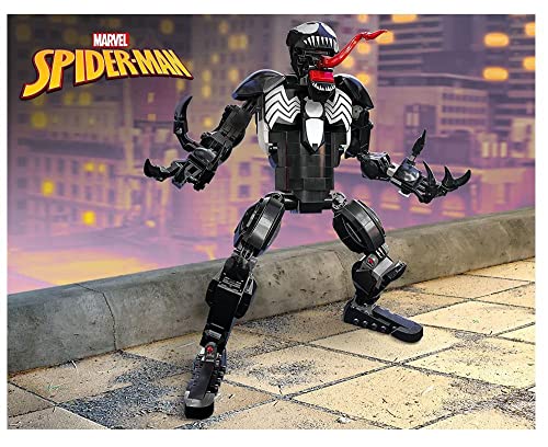 LEGO Marvel Venom Figure, 76230 Fully Articulated Super Villain Action Toy, Spider-Man Universe Collectible Set, Alien Toys for Boys and Girls