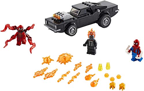 LEGO Marvel Spider-Man: Spider-Man and Ghost Rider vs. Carnage 76173 Collectible Building Toy for Kids, New 2021 (212 Pieces), Multicolor