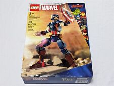LEGO Marvel Captain America Construction Figure 76258 Buildable Marvel Action Figure, Posable Marvel Collectible with Attachable Shield for Play and Display, Avengers Toy for Boys and Girls Ages 8-12