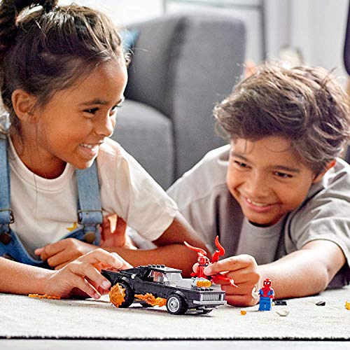 LEGO Marvel Spider-Man: Spider-Man and Ghost Rider vs. Carnage 76173 Collectible Building Toy for Kids, New 2021 (212 Pieces), Multicolor