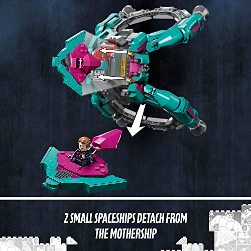 Lego Marvel The New Guardians’ Ship 76255, Spaceship Building Toy with 5 Minifigures, Collectible Model from Guardians of The Galaxy 3, Displayable Super Hero Gift Idea for Kids and Teens Ages 10+