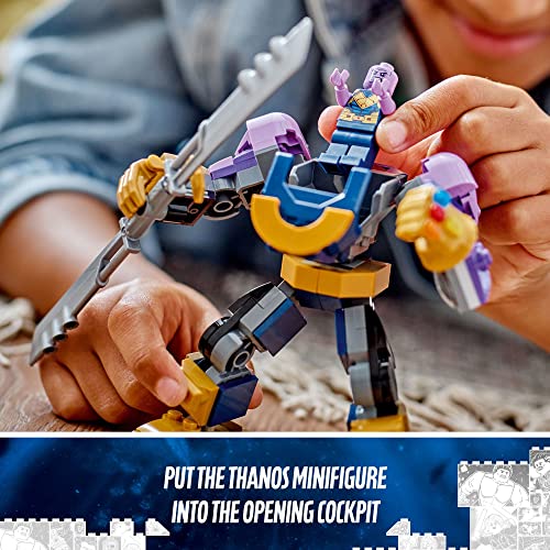 LEGO Marvel Thanos Mech Armor 76242, Avengers Action Figure Set, Building Toy with Infinity Gauntlet & Stones, Collectable Super Hero Gift for Boys and Girls Ages 6 Plus