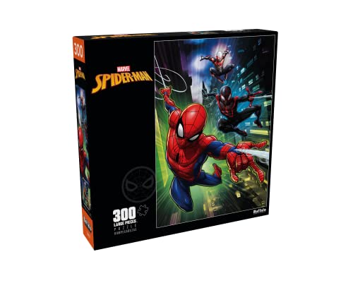 Buffalo Games - Marvel - Miles Morales and Spider-Man 2099-300 Large Piece Jigsaw Puzzle for Adults Challenging Puzzle Perfect for Game Nights