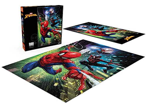 Buffalo Games - Marvel - Miles Morales and Spider-Man 2099-300 Large Piece Jigsaw Puzzle for Adults Challenging Puzzle Perfect for Game Nights