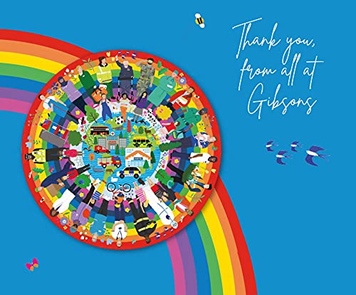 Rainbow Heroes Illustrated by Charlotte Pepper - Gibsons Puzzle - 500 Piece Circular Puzzle for Teens and Adults