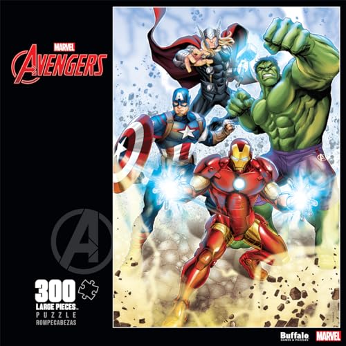Buffalo Games - Marvel - I Am an Avenger! - 300 Large Piece Jigsaw Puzzle for Adults Challenging Puzzle Perfect for Game Nights - Finished Size 21.25 x 15.00