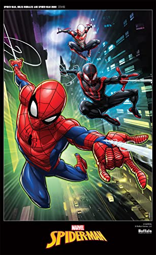 Buffalo Games - Marvel - Miles Morales and Spider-Man 2099-300 Large Piece Jigsaw Puzzle for Adults Challenging Puzzle Perfect for Game Nights