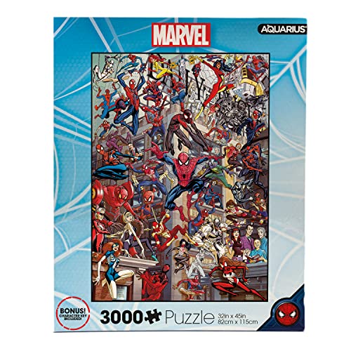 AQUARIUS Marvel Spider-Man Heroes Puzzle (3000 Piece Jigsaw Puzzle) - Officially Licensed Marvel Comics Merchandise & Collectibles - Glare Free - Precision Fit - 32x45 Inches